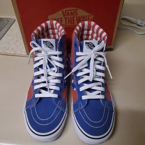 Vans Sk8 Hi RARE Reissue(Van Doren) Stars/Stripes - Picture 3 of 12